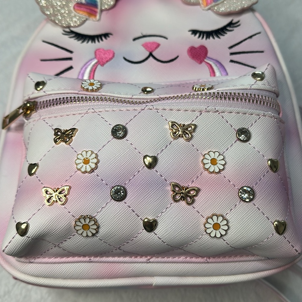 🐱NWOT Girls Purse Cat Backpack - Picture 3 of 13